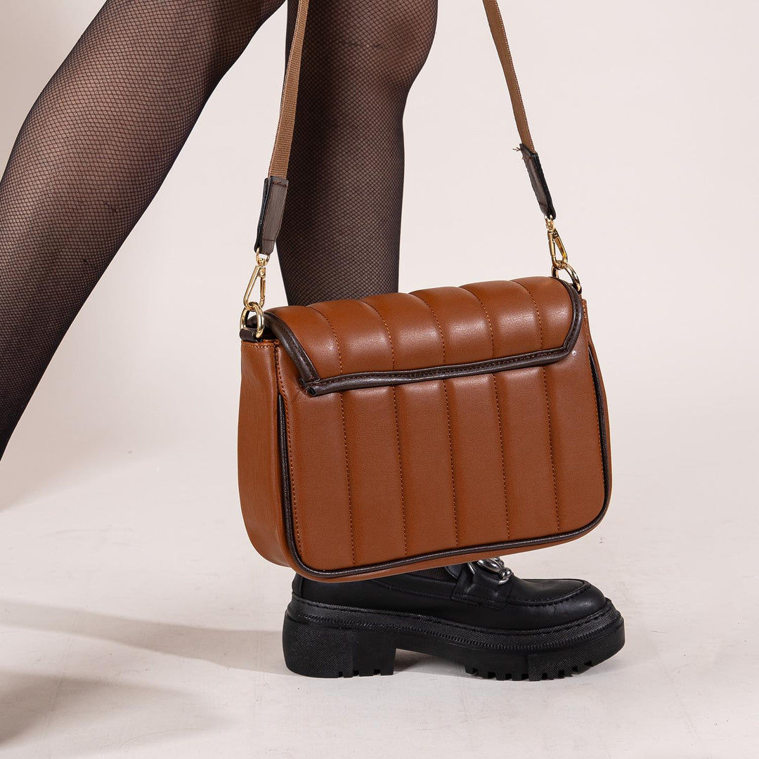 Alenka Women's Quilted Adjustable Strap Crossbody Bag