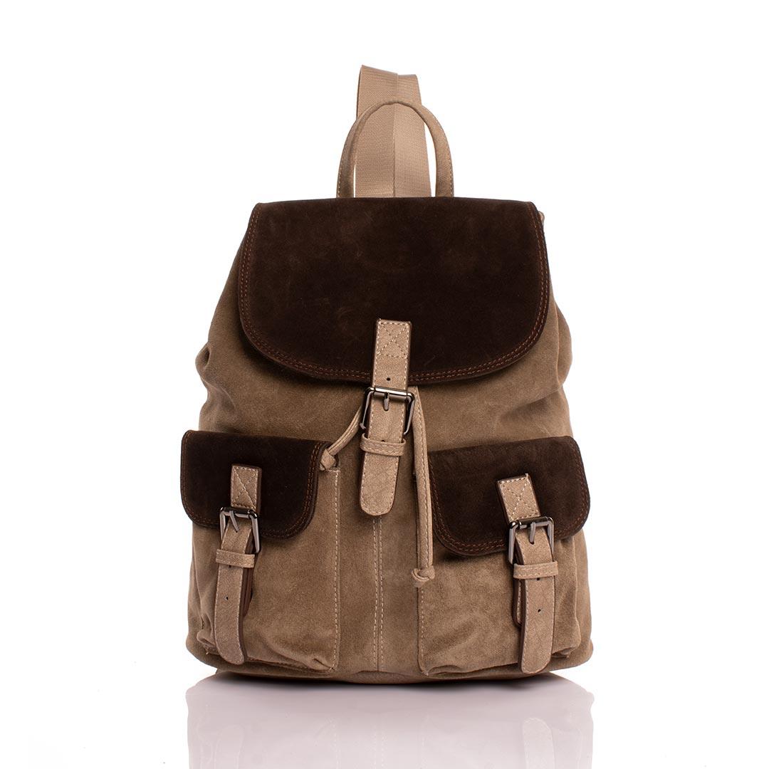 Alero Genuine Leather Suede Women's Backpack - YC1947S
