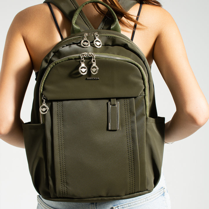 Button Women's Satin Adjustable Shoulder Bag