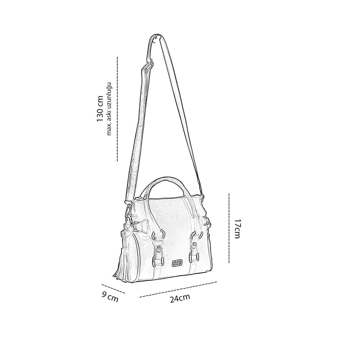 Densila Women's Handbag and Crossbody Bag with Adjustable Strap