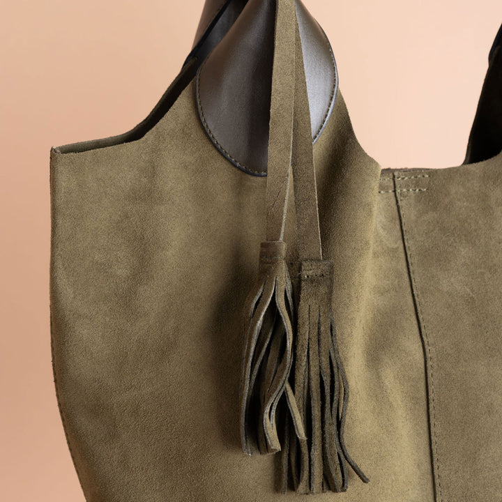 Elena Genuine Suede Shoulder Bag - YC1969S