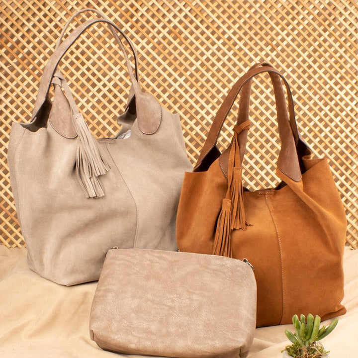 Elena Genuine Suede Shoulder Bag - YC1969S