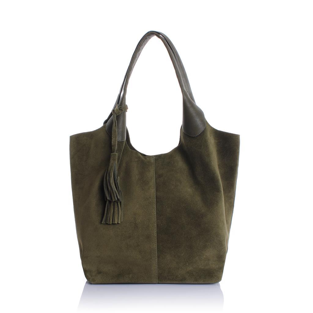 Elena Genuine Suede Shoulder Bag - YC1969S