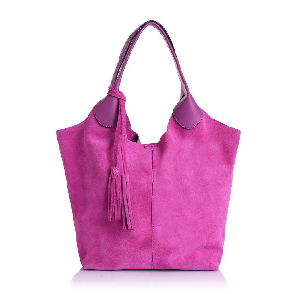 Elena Genuine Suede Shoulder Bag - YC1969S