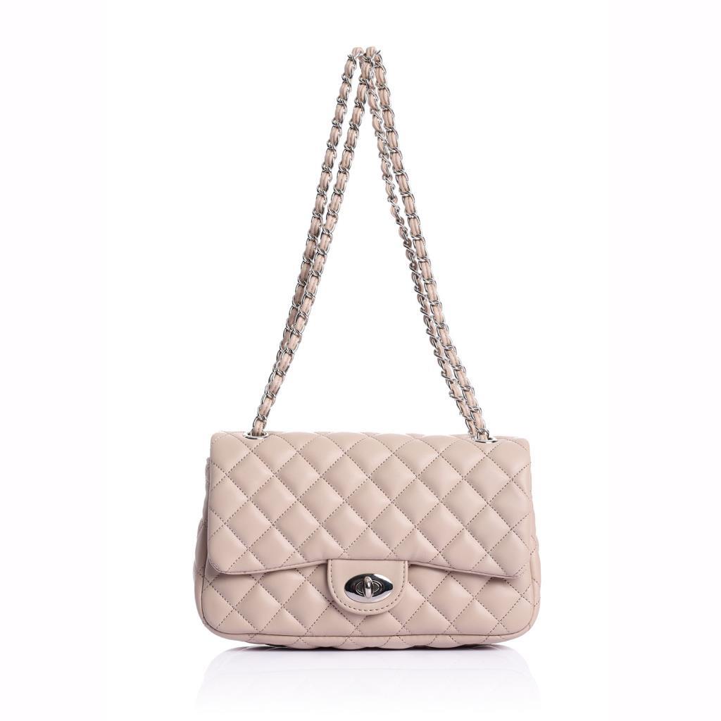 Florin Quilted Bag with Chain Strap