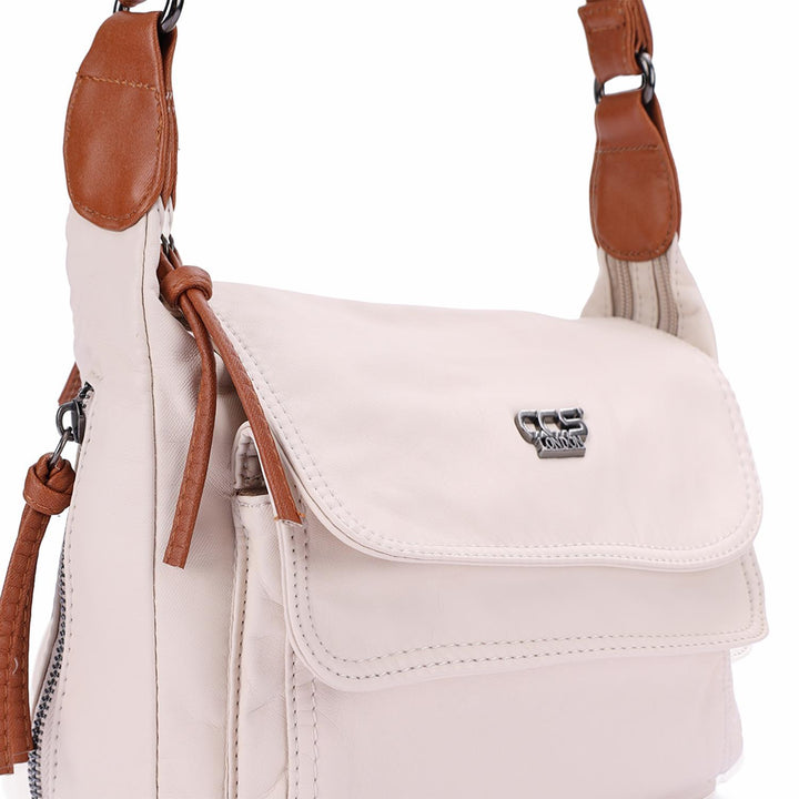 Gale Women's Wash Leather Crossbody Bag with Adjustable Strap 