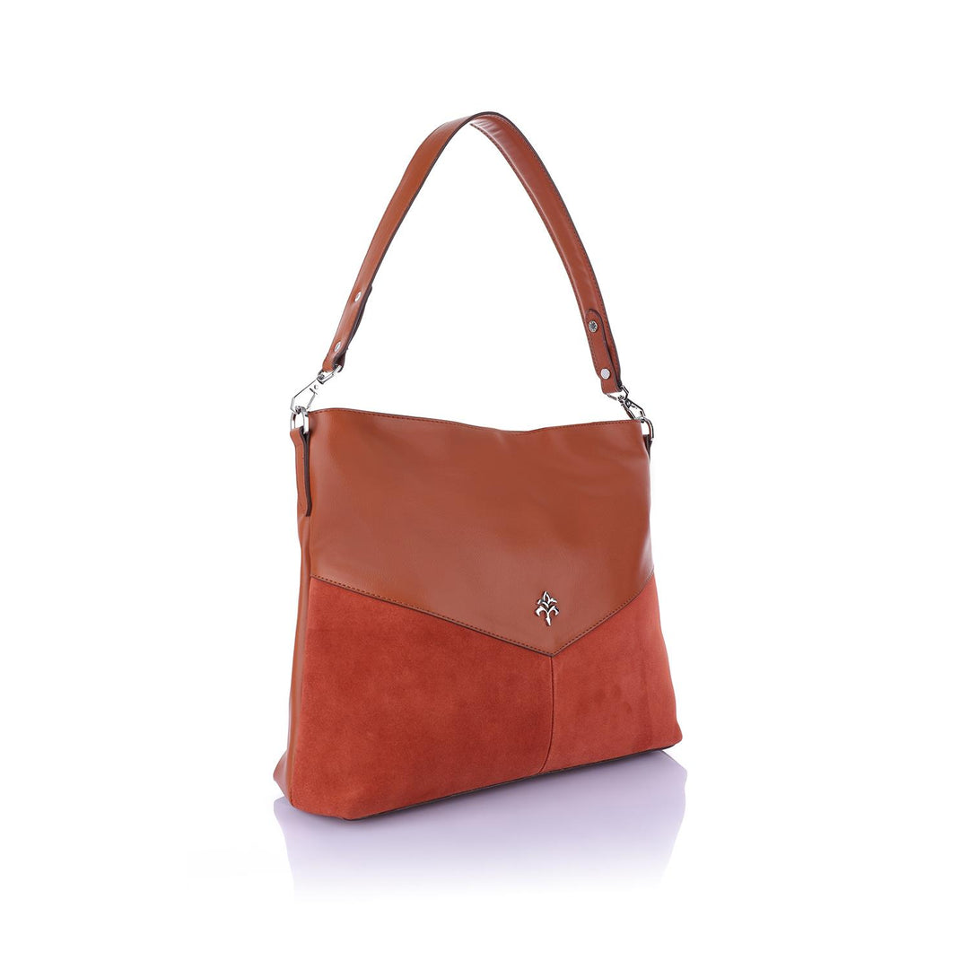 Hervey Women's Genuine Suede Shoulder Bag and Crossbody Bag with Adjustable Strap