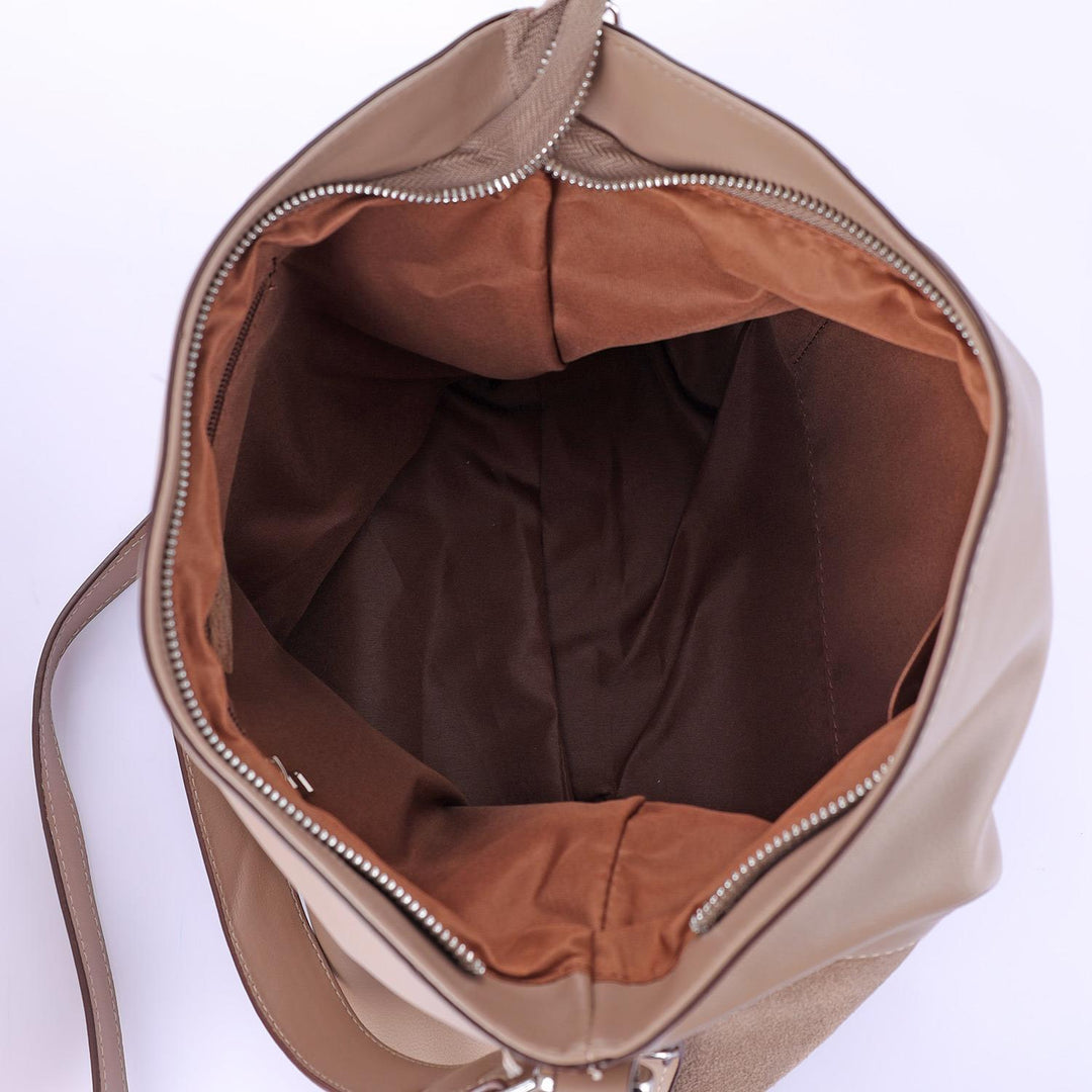 Hervey Women's Genuine Suede Shoulder Bag and Crossbody Bag with Adjustable Strap