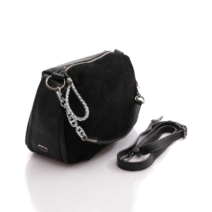 Insigne Women's Genuine Suede Chain Strap Shoulder Bag and Crossbody Bag