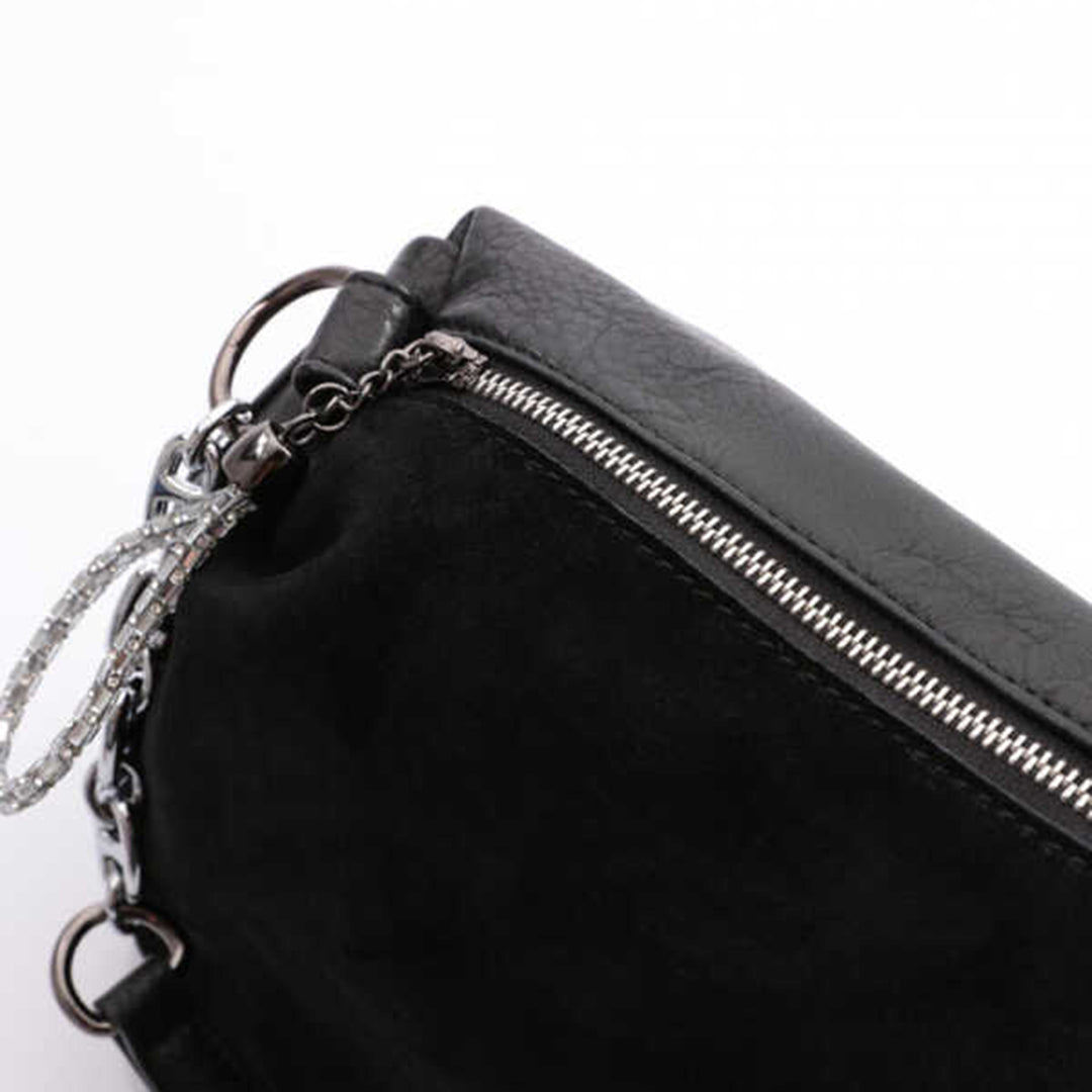 Insigne Women's Genuine Suede Chain Strap Shoulder Bag and Crossbody Bag