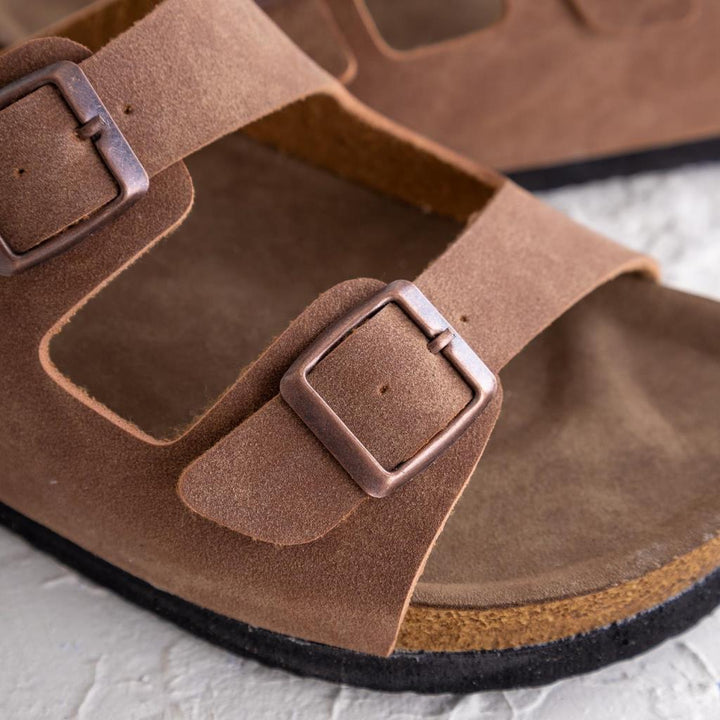 Marsiya Women's Tan Suede Slippers