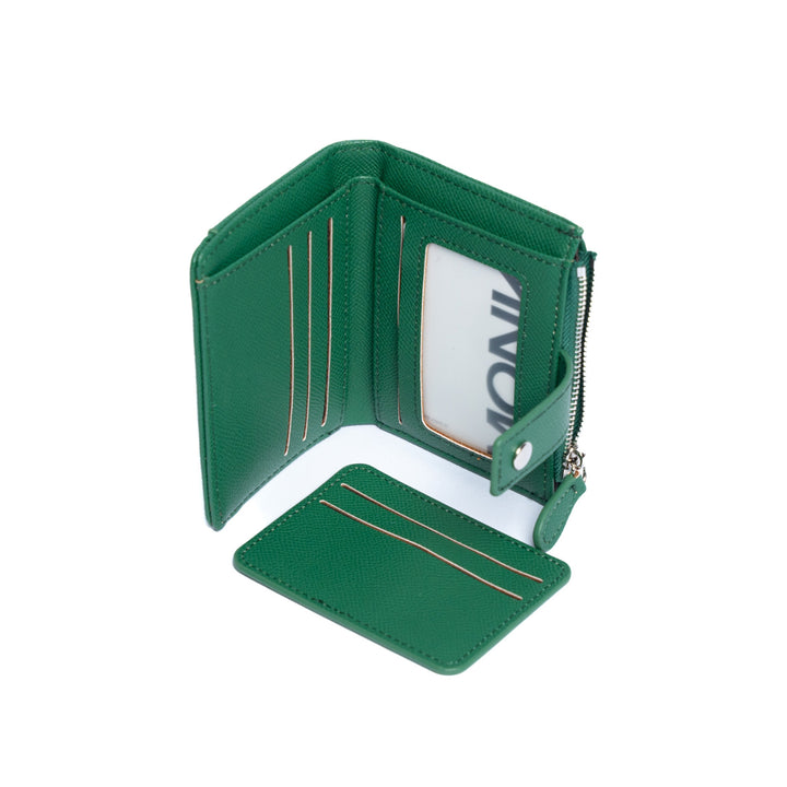 Monk Women's Zipper and Snap Wallet MW06