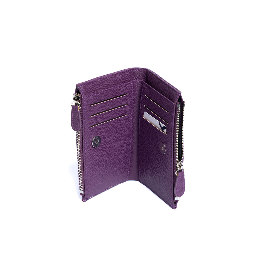 Monk Women's Zipper and Snap Wallet MW07