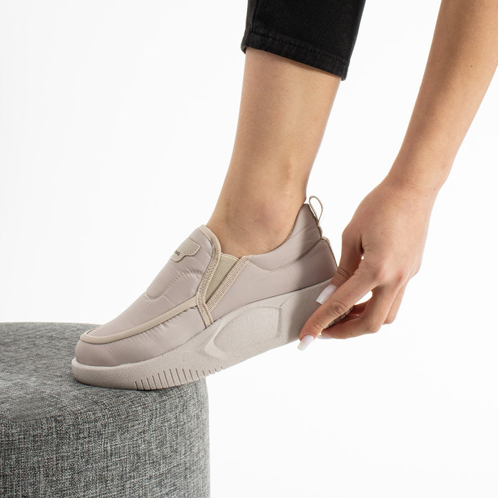 Cyle Women's Parachute Fabric Beige Casual Shoes