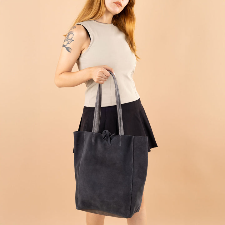 Mons Genuine Leather Suede Women's Shoulder Bag