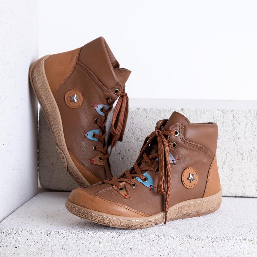 Kuva Genuine Leather Tan Women's Boots