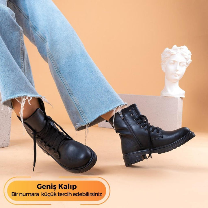 Arina Kadın Siyah Postal Bot