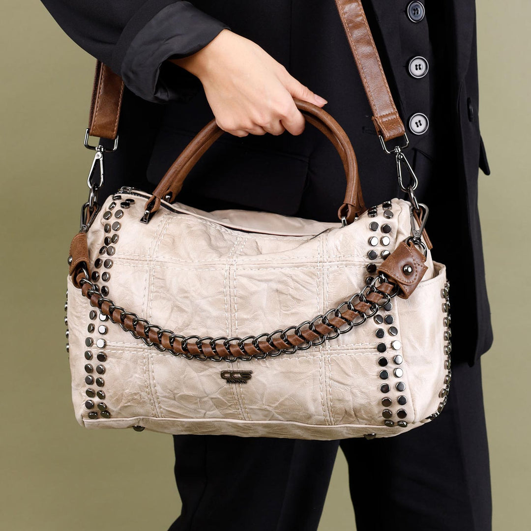 Yasur Women's Chain Detailed Crossbody Bag