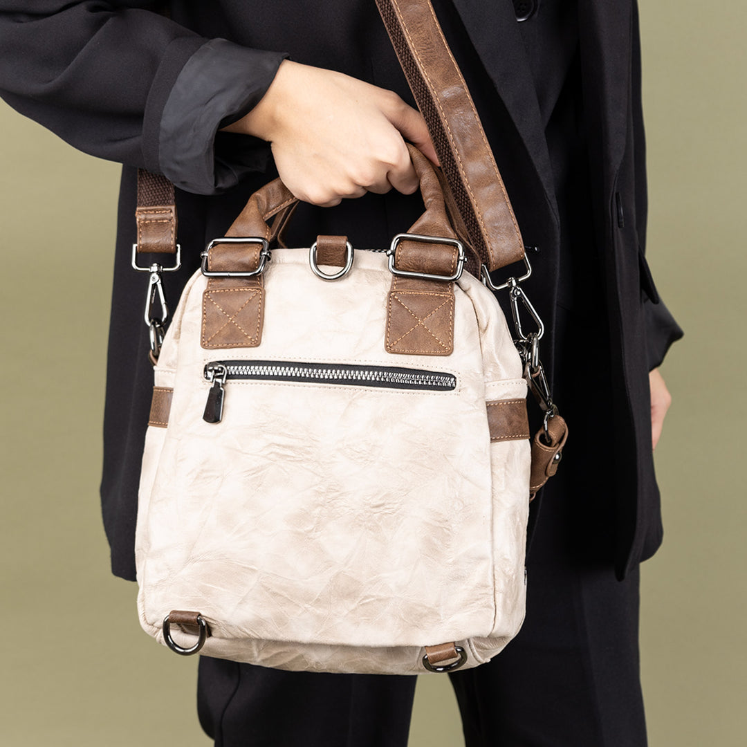 Etna Women's Chain Detailed Crossbody Bag and Backpack