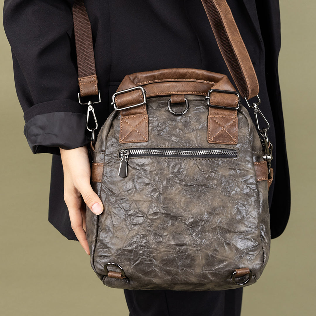 Etna Women's Chain Detailed Crossbody Bag and Backpack