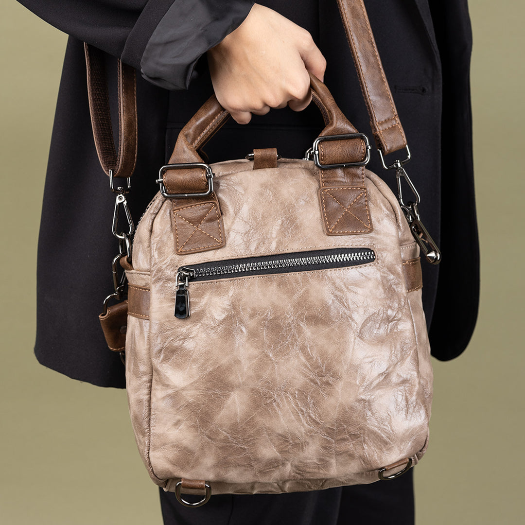 Etna Women's Chain Detailed Crossbody Bag and Backpack