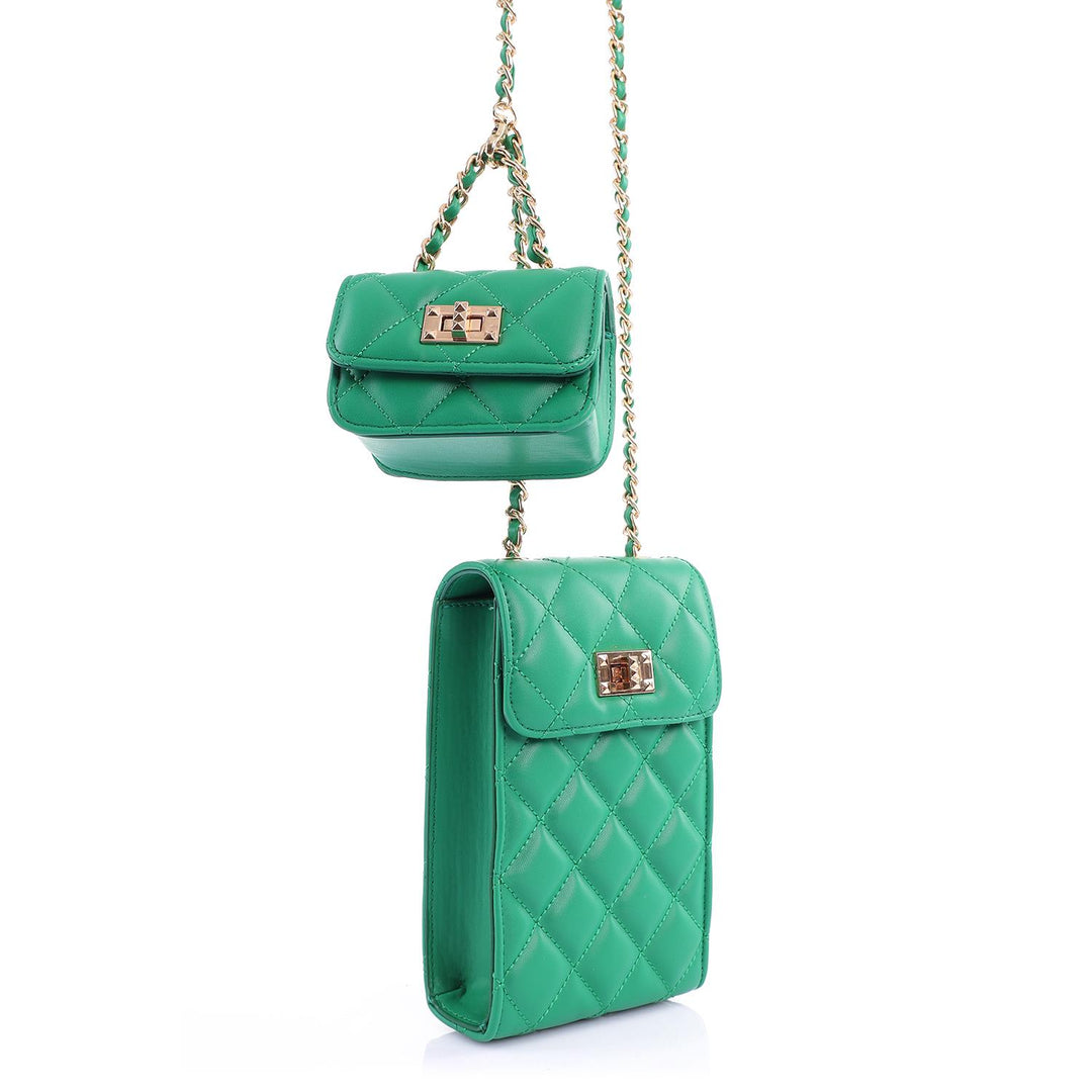 Noart women's chain strap quilting mini handbag and crossbag