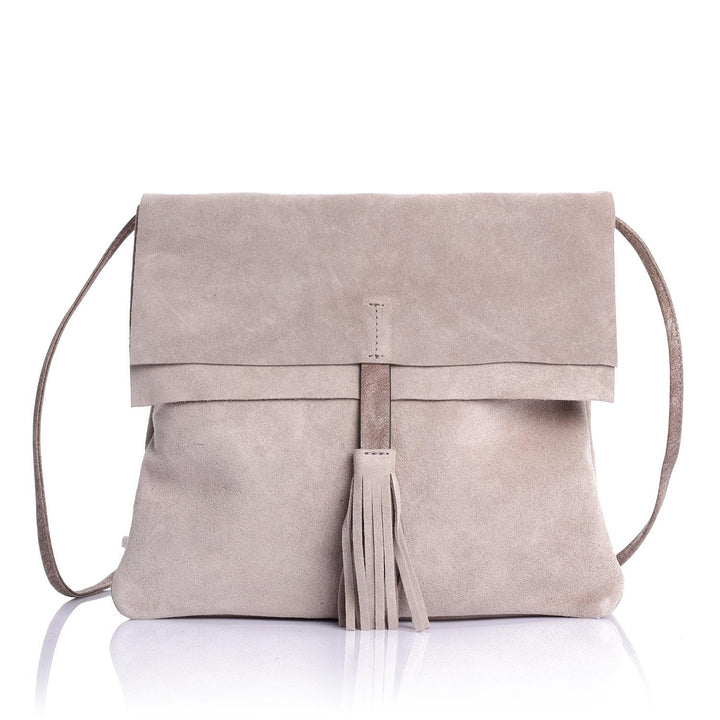 Rolsas Genuine Leather Suede Crossbody Women's Bag