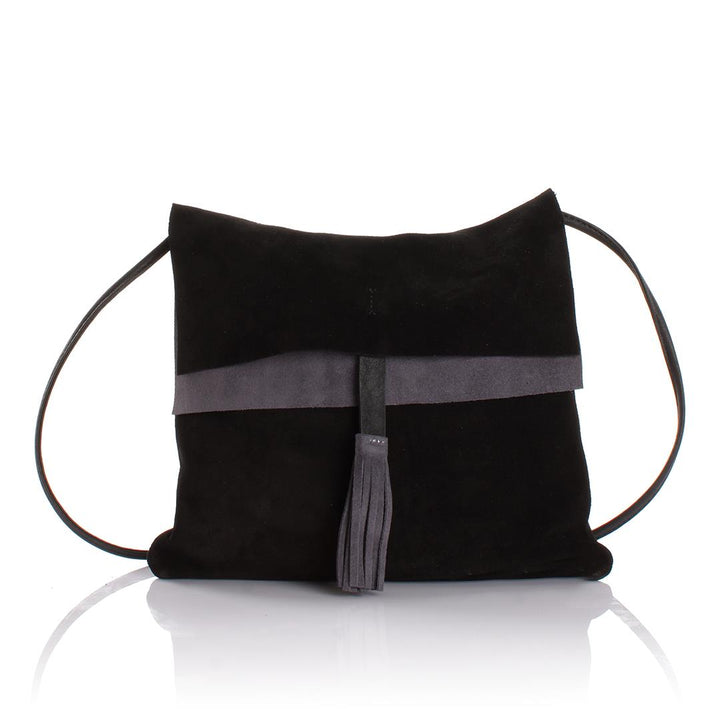 Rolsas Genuine Leather Suede Crossbody Women's Bag