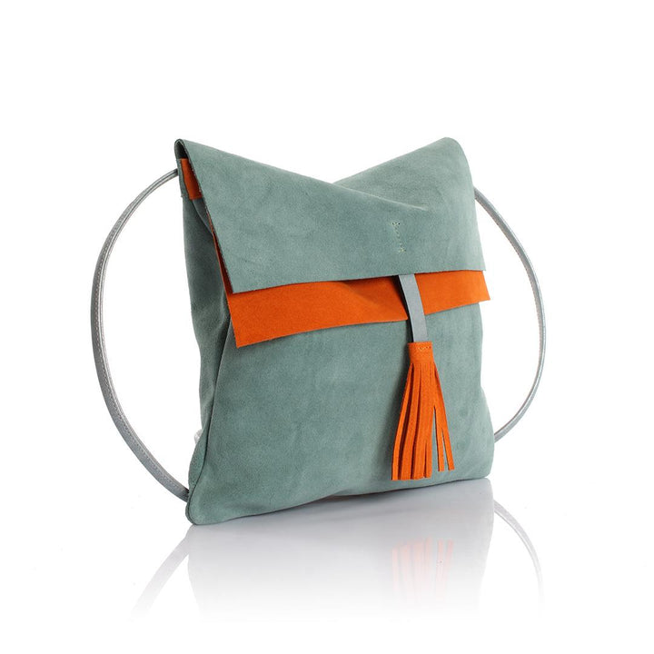 Rolsas Genuine Leather Suede Crossbody Women's Bag