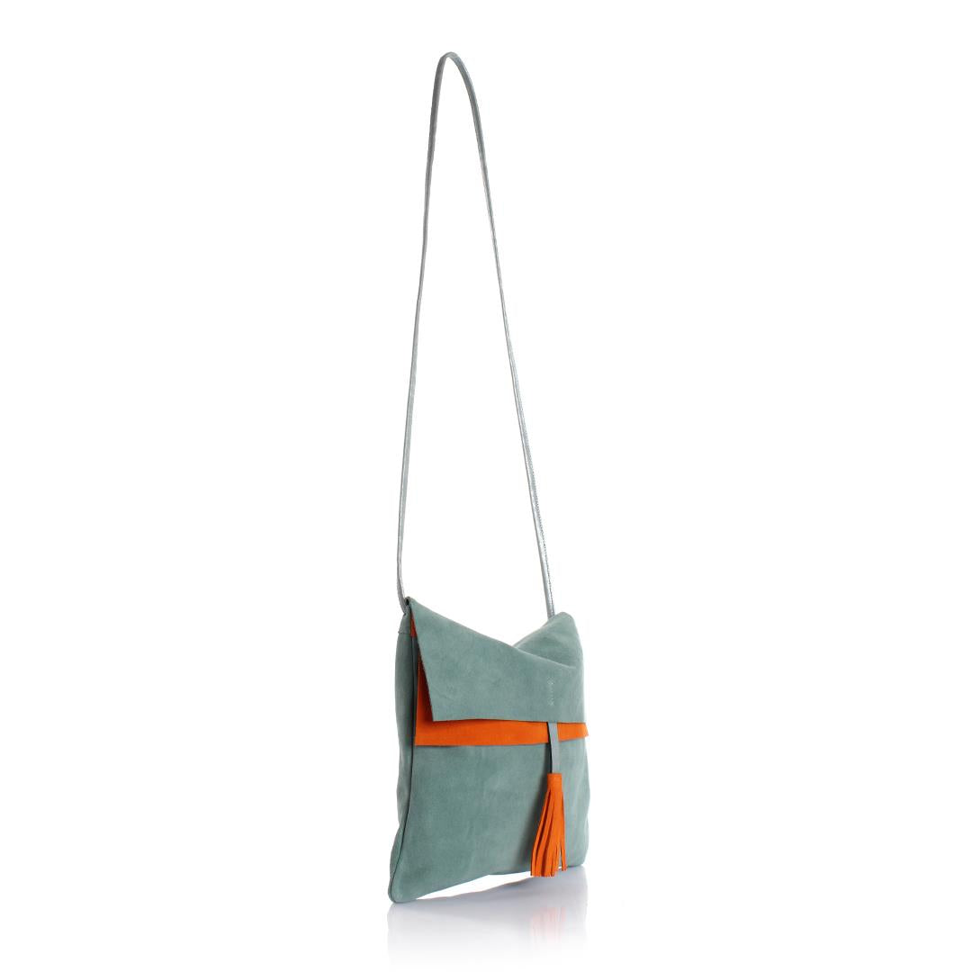 Rolsas Genuine Leather Suede Crossbody Women's Bag