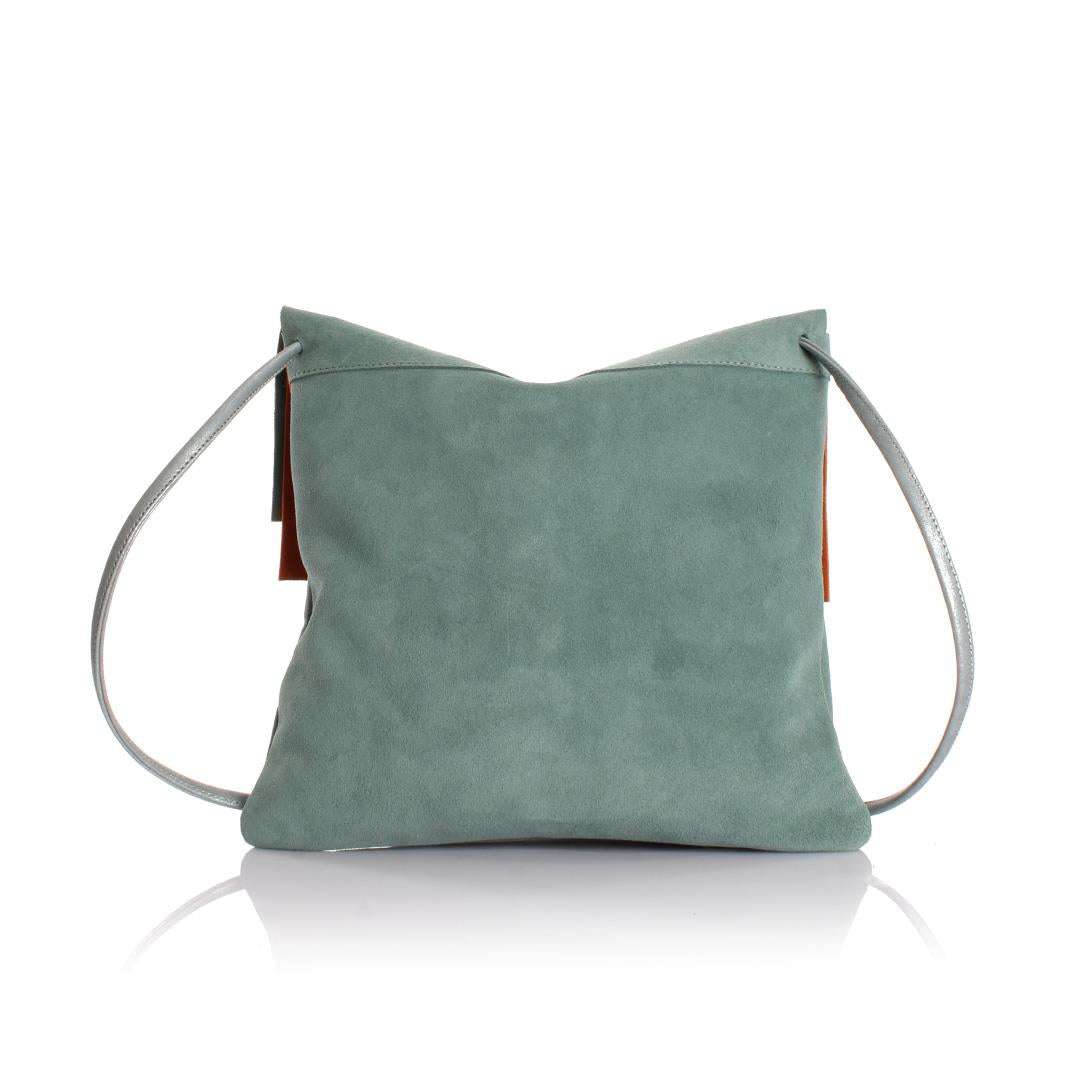 Rolsas Genuine Leather Suede Crossbody Women's Bag