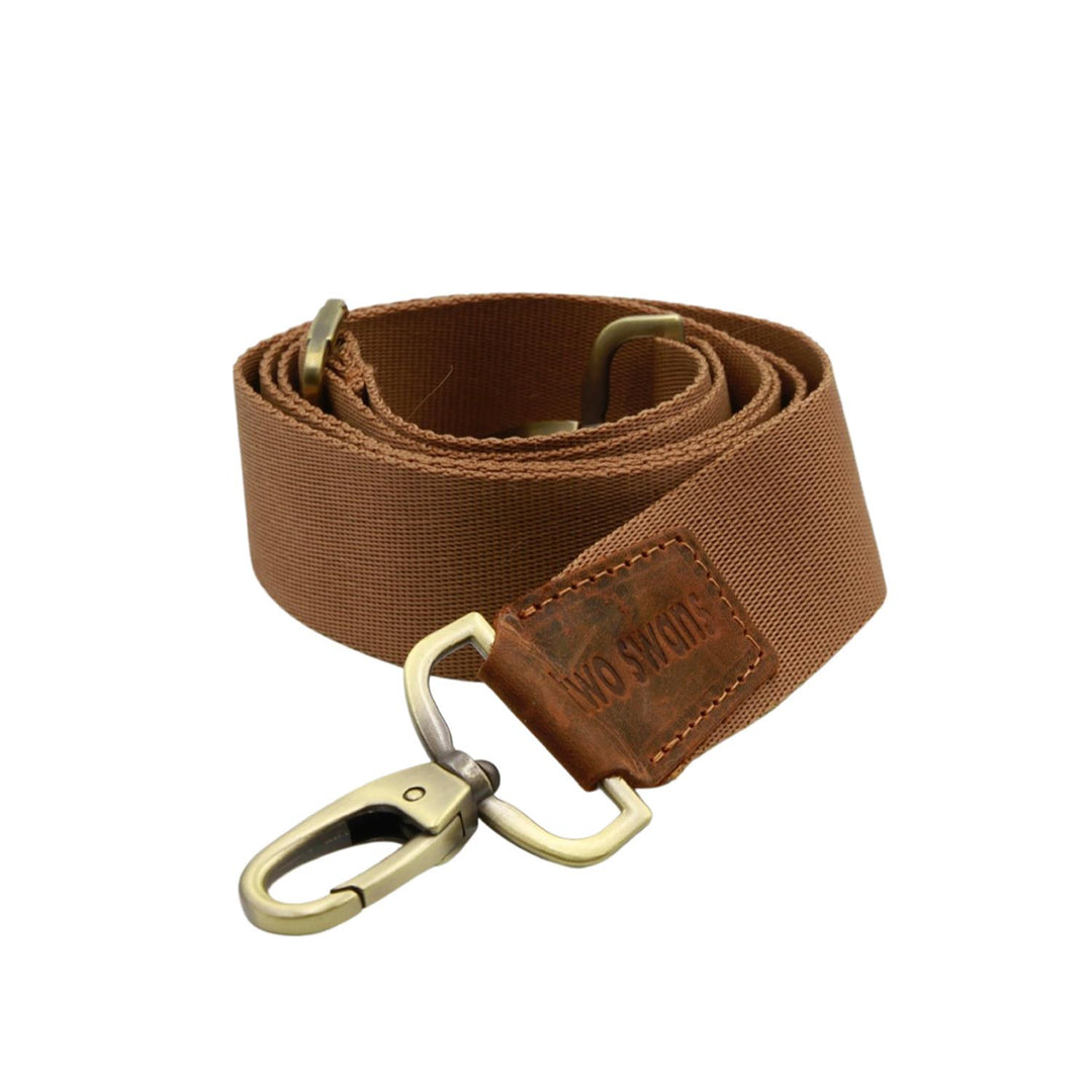 Twoswans Women's Brown Leather Bag Strap